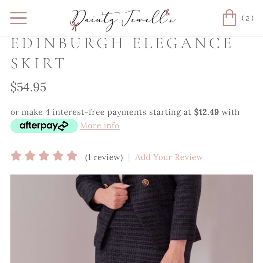 Dainty Jewell black pencil skirt - Picture 2 of 5